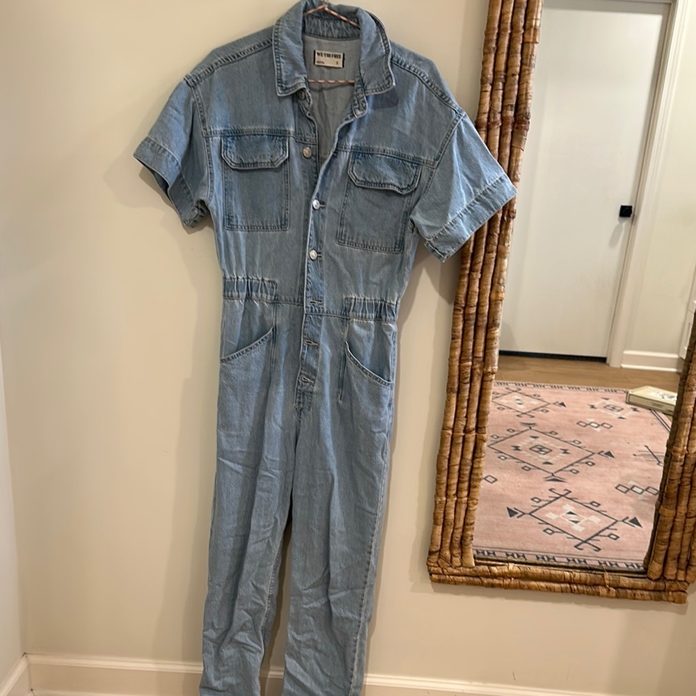 We The Free Denim Blue Women's Jumpsuit